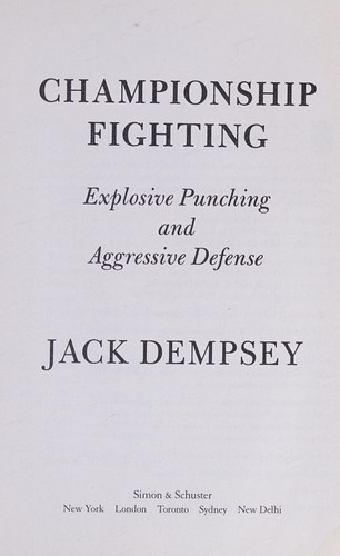 《Championship Fighting: Explosive Punching and Aggressive Defense》書封
